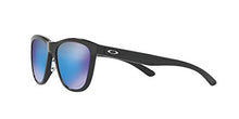 Load image into Gallery viewer, Oakley Women&#39;s OO9320 Moonlighter Polarized Round Sunglasses, Polished Black/Prizm Sapphire, 53 mm
