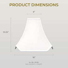 Load image into Gallery viewer, Royal Designs Pagoda Basic Lamp Shade, White, 6 x 16 x 13.25
