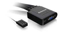 Load image into Gallery viewer, IOGEAR 4-Port USB KVM Switch with Cables and Remote GCS24U, Black
