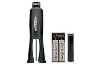 Load image into Gallery viewer, Cork Pops Legacy Wine Bottle Opener with 3 Refill Cartridges (Black)
