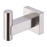 KES SUS 304 Stainless Steel Coat Hook Single Towel/Robe Clothes Hook for Bath Kitchen Garage Heavy Duty Contemporary Square Style Wall Mounted, Brushed Finish, A2260-2