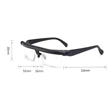 Load image into Gallery viewer, Adjustable Glasses Non-Prescription Lenses for Nearsighted Farsighted Computer Reading Driving Unisex Variable Focus Glasses
