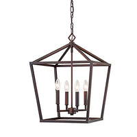 251 First Kenwood Rubbed Bronze Four-Light Lantern Pendant