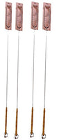 Campfire Forks 41 L Cast Iron Cooking Marshmallow Roasting Cookware for Families Scouts Hotdog Hot Dog Weenie (4 Pack)