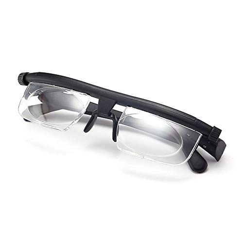 Adjustable Glasses Non-Prescription Lenses for Nearsighted Farsighted Computer Reading Driving Unisex Variable Focus Glasses