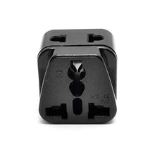 Load image into Gallery viewer, OREI Europe Power Plug Adapter Works in Russia, Turkey, Ethiopia, Korea, Monaco and More (Type C) - 4 Pack, Black
