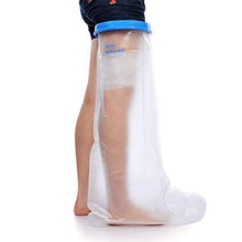 Load image into Gallery viewer, Adult Leg cast Protector for Shower, Waterproof Shower Bandage and Cast Cover Full Leg Watertight Protection to Broken Leg, Knee, Foot, Ankle Wound, Burns 100% Reusable (Full Leg 43.5&quot;20&quot;9.8&quot;)
