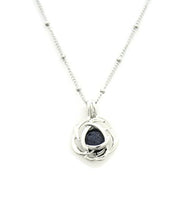 Blossom Silver Rose Essential Oil Diffuser Necklace- 18