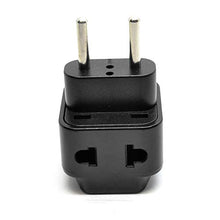 Load image into Gallery viewer, OREI Europe Power Plug Adapter Works in Russia, Turkey, Ethiopia, Korea, Monaco and More (Type C) - 4 Pack, Black
