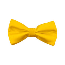 Load image into Gallery viewer, Yellow Silk pre-tied Bow Ties For Men Handkerchiefs Cufflinks and cummerbund Set With Gift Box CM1020 Yellow
