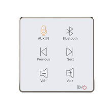 Load image into Gallery viewer, HELMER in Wall Audio Amplifier, Wall Mount Bluetooth Receiver, in-Wall Stereo Audio Volume Controller, White, L50
