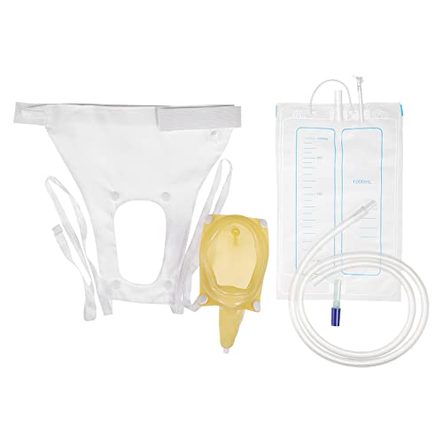 HEALLILY Female Urine Bag Urinal Collector Anti Allergic Medical Liquid Urine Bag Wearable Urinal System for Women Ladies