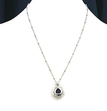 Load image into Gallery viewer, Blossom Silver Rose Essential Oil Diffuser Necklace- 18&quot;
