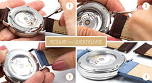 Load image into Gallery viewer, Hirsch Liberty Leather Watch Strap - Brown - L - 20mm / 18mm - Shiny Silver Buckle - Artisan Calf Leather Band
