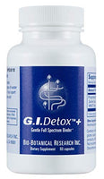 G.I. Detox+ Gentle Binder by Biocidin - GI Intestinal Cleanse with Silica, Apple Pectin, Humic Acid, Fulvic Acid, Charcoal & Aloe - Assists in Toxin & Biofilm Removal - Vegan (60 Capsules)