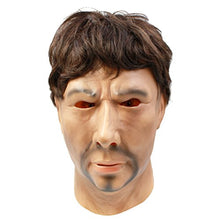 Load image into Gallery viewer, CreepyParty Novelty Halloween Costume Party Latex Human Realistic Head Mask Strong Man
