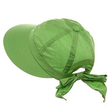 Load image into Gallery viewer, Lime Green Wide Brim Peak Gardening Sun Hat
