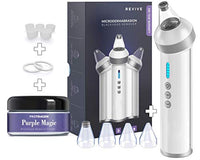 The Original Blackhead Remover Vacuum - Protragen Facial Pore Cleanser Electric Acne Comedone Extractor Kit USB Rechargeable Blackhead Suction Tool with LED Display for Facial Skin (White)