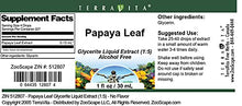 Load image into Gallery viewer, Papaya Leaf Glycerite Liquid Extract (1:5) - No Flavor (1 oz, ZIN: 512807) - 3 Pack

