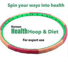 Load image into Gallery viewer, Health Hoop - Korean Weighted Hoop 6.84lb (3.1kg ) Weight loss for adult hoops, Exercise Hoop for Great Workout Slim Body Hula-Up,Fitness Hoop ,Hoola hoop for adult weight loss Hula-up for Expert

