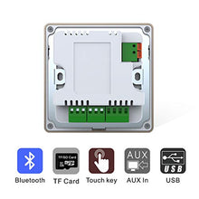Load image into Gallery viewer, HELMER in Wall Audio Amplifier, Wall Mount Bluetooth Receiver, in-Wall Stereo Audio Volume Controller, White, L50
