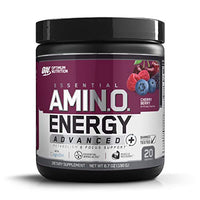 Optimum Nutrition Essential Amino Energy Advanced Plus Metabolism and Focus Support, Cherry Berry, 20 Servings