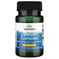 Swanson Luteolin Complex with Rutin Cognitive Enhancer Brain Support Memory Mood Longevity Supplement Molecularly Similar to Apigenin, Luteolin, and Quercetin 100 mg 30 Veggie Capsules