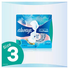 Load image into Gallery viewer, Always Infinity FlexFoam Pads for Women, Size 3, Extra Heavy Absorbency, Unscented, 28 Count
