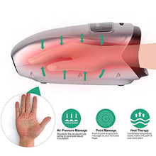 Load image into Gallery viewer, iVOLCONN Hand Massager with Heat for Arthritis and Carpal Tunnel, Cordless Electric Hand Massager Machine with 3 Levels Intensity Compression Massage for Wrist,Plam,Fingers Pain Relief
