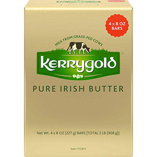 Kerrygold Pure Irish Butter, Salted, 32 oz (Four, 8 oz Bars)