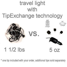 Load image into Gallery viewer, Advanced Gomadic 2 in 1 Auto/Car DC Charger Compatible with Jabra Freeway with Foldable Wall AC Charging Plug  Amazing Design Built with TipExchange Technology
