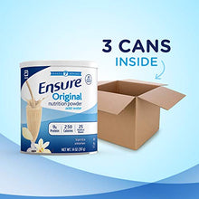 Load image into Gallery viewer, Ensure Original Nutrition Powder with 9 grams of protein, Meal Replacement, Vanilla, 14 oz, 3 count
