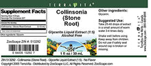 Load image into Gallery viewer, Collinsonia (Stone Root) - Glycerite Liquid Extract (1:5) - No Flavor (1 oz, ZIN: 513292)
