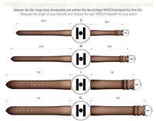 Load image into Gallery viewer, Hirsch Liberty Leather Watch Strap - Brown - L - 20mm / 18mm - Shiny Silver Buckle - Artisan Calf Leather Band
