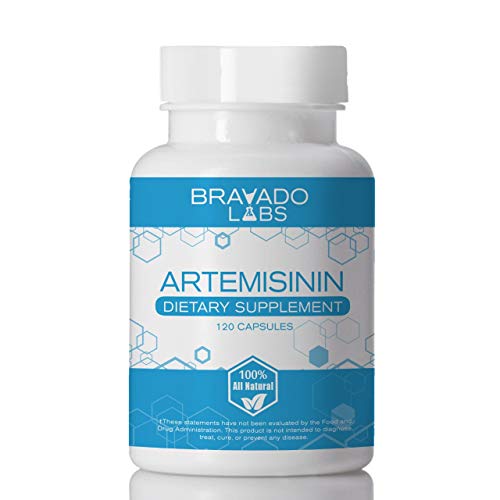 Premium Artemisinin 100mg - Rapid Enhanced Absorption - Sweet Wormwood Extract - Sweet Annie Herb - Artemisia - 120 Gluten Free Vegan Capsules