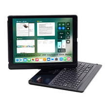 Load image into Gallery viewer, LENRICH iPad pro 12.9 case with keyboard 2017 2015,360 Rotatable Wireless Keyboard Smart Folio 180 Swivel Stand Hard Shell Cover Auto Sleep/Wake up Black
