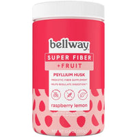 Bellway Sugar-Free Psyllium Husk Fiber Supplement, Raspberry Lemon, 13.8 oz.