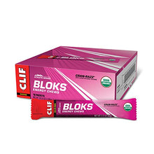 Load image into Gallery viewer, CLIF BLOKS - Energy Chews - Cran Razz Flavor - Non-GMO - Plant Based Food - Fast Fuel for Cycling and Running- Workout Snack (2.1 Ounce Packet, 18 Count)

