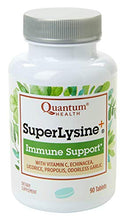 Load image into Gallery viewer, Quantum Health Super Lysine+ / Advanced Formula Lysine+ Immune Support with Vitamin C, Echinacea, Licorice, Propolis, Odorless Garlic (90 Tablets)
