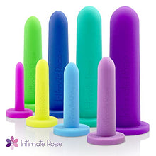 Load image into Gallery viewer, Intimate Rose Medium 4-Pack Silicone Dilators for Women &amp; Men, Sizes 3-6 - Dilator Set to Help with Vaginismus, Atrophy, Vulvodynia, Dyspareunia, Therapy After Radiation
