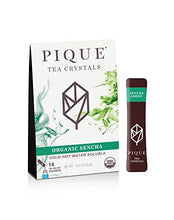 Load image into Gallery viewer, Pique Tea Organic Sencha Green Tea Crystals - Immune Support, Gut Health, Fasting - 14 Single Serve Sticks (Pack of 1)
