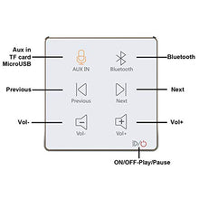 Load image into Gallery viewer, HELMER in Wall Audio Amplifier, Wall Mount Bluetooth Receiver, in-Wall Stereo Audio Volume Controller, White, L50

