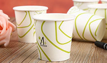 Load image into Gallery viewer, Yes!Fresh Special Green Line Design, Disposable Hot Paper Cup,Eco-friendly,100% Blodegradable&amp;Compostable
