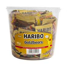 Load image into Gallery viewer, Haribo Gold Bears / Goldbren, 100 Mini Bags, 980g Tub
