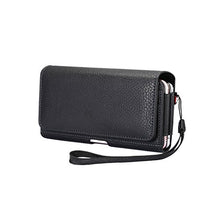 Load image into Gallery viewer, Premium Dual Poacket Horizontal Executive Holster Belt Clip Pouch Case for Samsung Galaxy S9 / S9 Plus/LG G7 / Asus ZenFone 5 / 5Z / Sony Xperia XZ2 / XA 2 / Nokia 8 Sirocc/Alcatel 3 / 3X / 5
