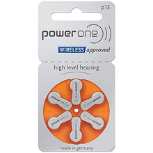 Load image into Gallery viewer, powerone Size 13 Hearing Aid Batteries Zinc Air P13 Pack of 60
