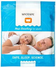 Load image into Gallery viewer, Sleep Strips by MYOTAPE | Improve Your Sleep Quality, Breathe Through Your Nose During Sleep and Reduce Mouth Breathing and Snoring [Expert Designed Mouth Tapes Using Elastic Tension]
