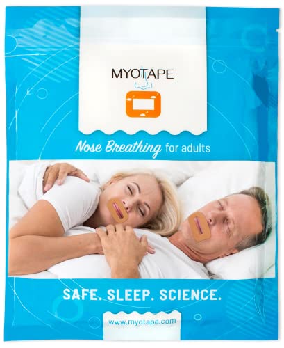 Sleep Strips by MYOTAPE | Improve Your Sleep Quality, Breathe Through Your Nose During Sleep and Reduce Mouth Breathing and Snoring [Expert Designed Mouth Tapes Using Elastic Tension]