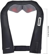 Load image into Gallery viewer, Naipo Cordless &amp; Rechargeable Shiatsu Back Neck and Shoulder Massager with Heat 3D Deep Kneading Massage for Neck, Back, Shoulder, Foot and Legs
