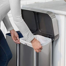 Load image into Gallery viewer, simplehuman Code P Custom Fit Drawstring Trash Bags, 50-60 Liter / 13-16 Gallon, White, 60 Count
